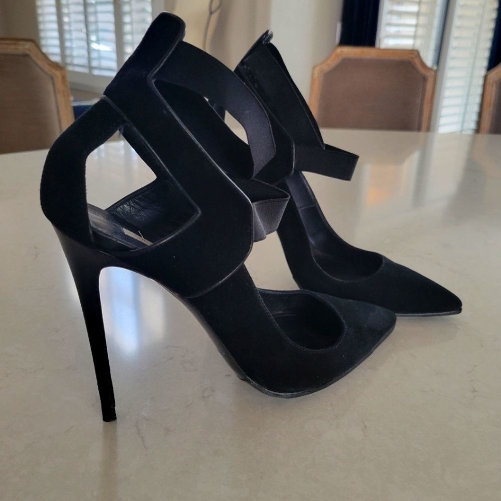 Gianmarco Lorenzi High Heel Pump Black Suede 39
